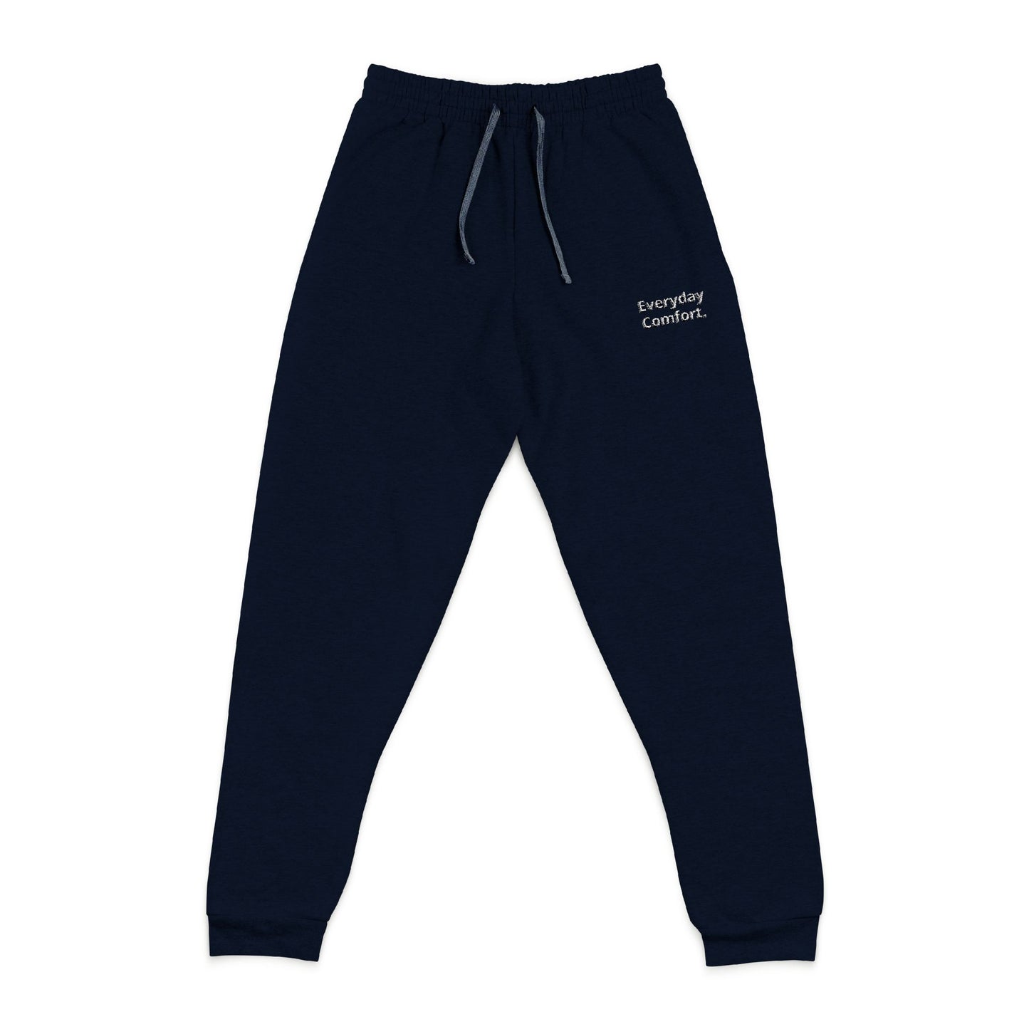 Embroidered 'Enjoy The Ride' Joggers — Cozy Charcoal Sweatpants