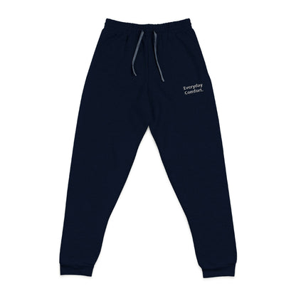 Embroidered 'Enjoy The Ride' Joggers — Cozy Charcoal Sweatpants