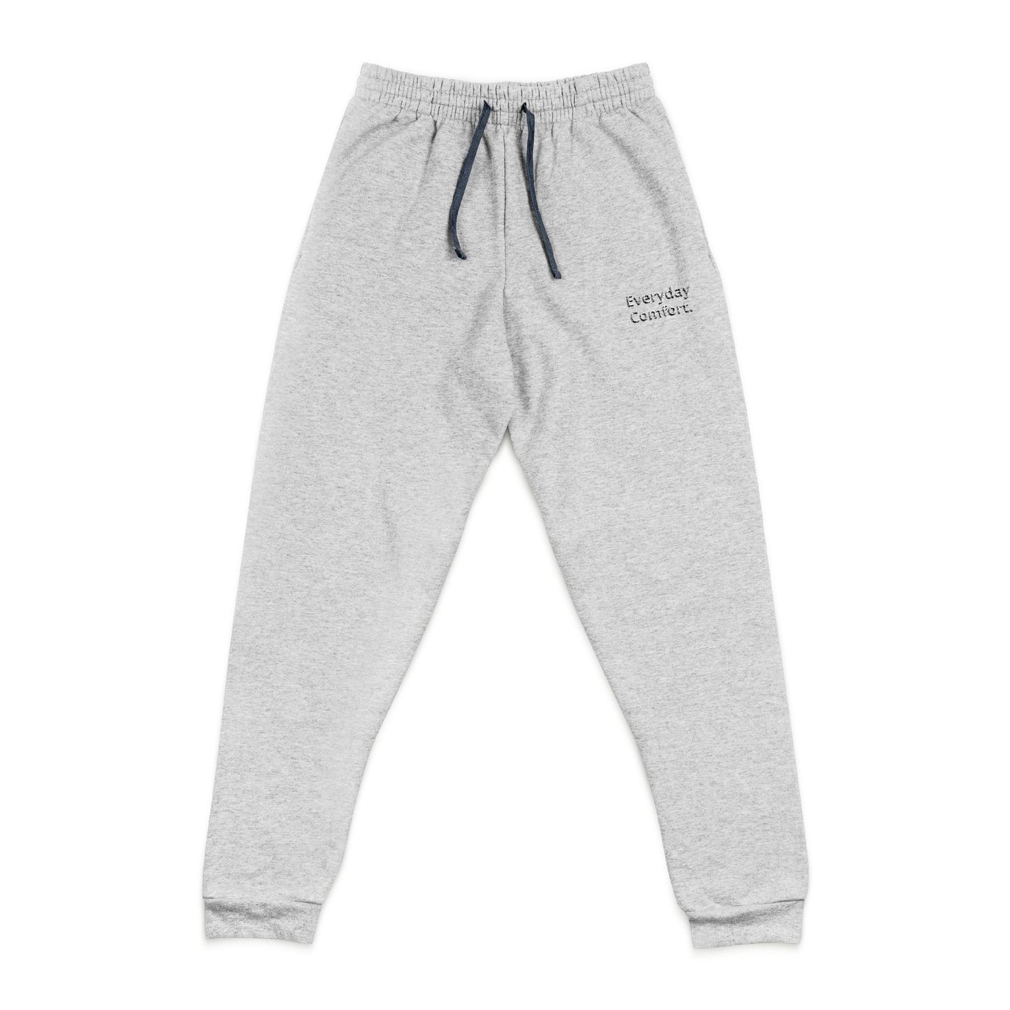 Embroidered 'Enjoy The Ride' Joggers — Cozy Charcoal Sweatpants