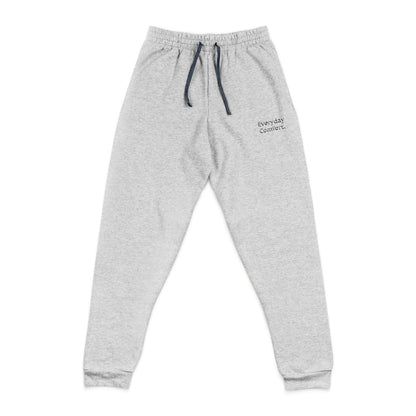 Embroidered 'Enjoy The Ride' Joggers — Cozy Charcoal Sweatpants