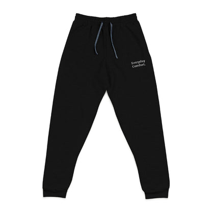 Embroidered 'Enjoy The Ride' Joggers — Cozy Charcoal Sweatpants